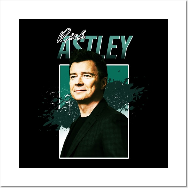 rick astley never gonna give you up Wall Art by nikalassjanovic